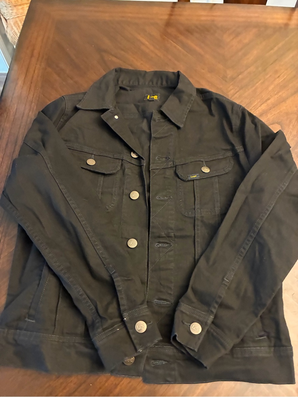 Lee Men's Legendary Classic Rider Jacket, Overdye Black, Medium New